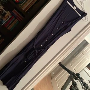 Navy sleeveless dress